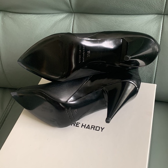 PIERRE HARDY Black Paneled Leather Ankle Bootie - Picture 16 of 16